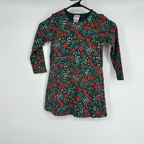 Hanna‎ Anderson Kids Christmas Print dress size 4 - Picture 1 of 5